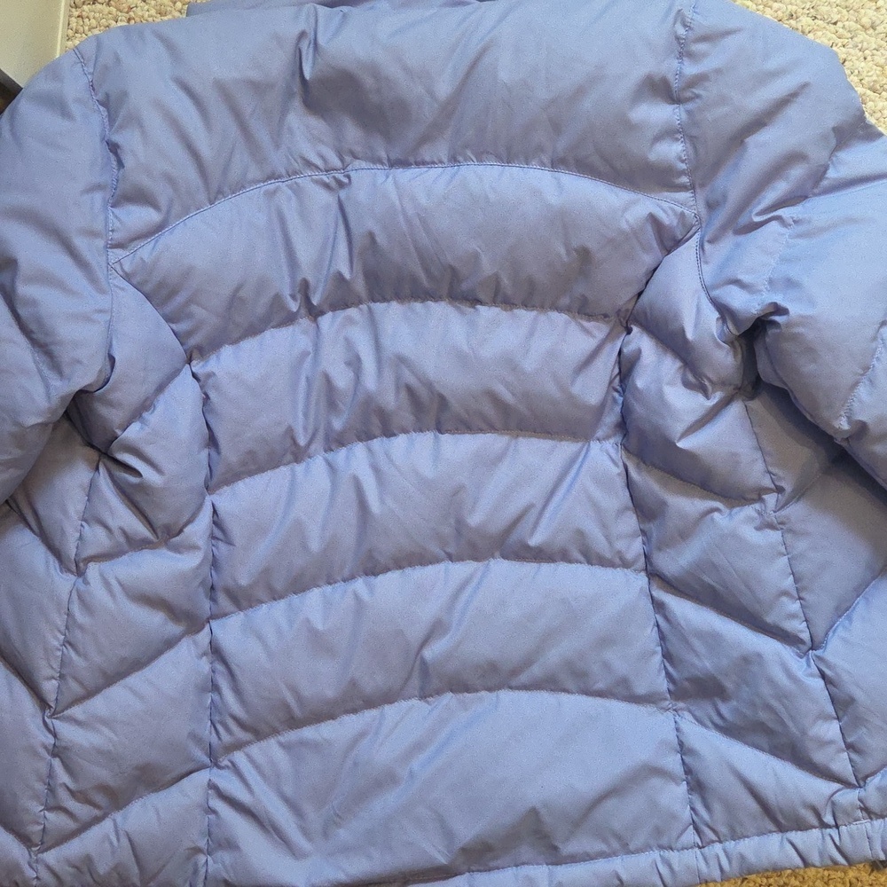 EUC L.L. Bean Quilted Goose Down Puffer Jacket Womens M Lavender Warm - Picture 7 of 11